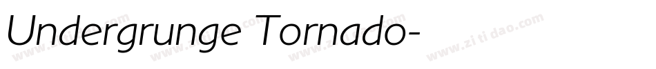 Undergrunge Tornado字体转换
